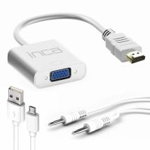 HDMI-auf-VGA-Adapter mit inkludiertem Audiokabel – Optimieren Sie die Konnektivität für ein beeindruckendes Audio- und Videoerlebnis - Inca
