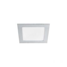 Downlight 12W impermeabile IP44 quadrato Argento - Bianco Naturale 4000K