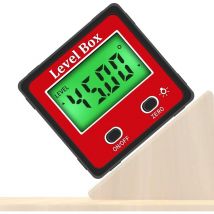 Inclinomètre numérique, rapporteur d'angle numérique lcd avec magnétique, instrument de mesure d'angle étanche 490 ° utilisé pour mesurer le