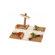 THSINDE – Incrocio strada per presepe – 19 cm x 15 cm x 2 cm – Decorazione natalizia