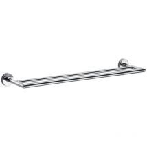 Porta asciugamani doppio Gealuna in acciaio cromato L.50 - Inda