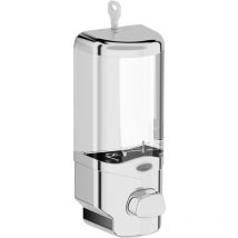 Hotellerie dispensador de jabón de pared cromo pulido / transparente - Inda