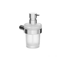 Inda - Jabonera mural Mito cromo pulido/vidrio satinado 250 ml