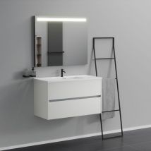 Mobile bagno 2 cassetti L.100 con lavabo specchio - Inda