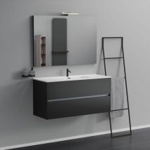Mobile bagno 2 cassetti L.120 con lavabo specchio e - Inda