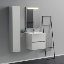 Mobile bagno 2 cassetti L.60 con lavabo specchio - Inda