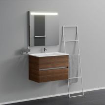 Inda - Mobile bagno 2 cassetti L.80 con lavabo specchio