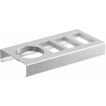 Modulo porta phon/piastra/spazzola Indissima in acciaio - Inda