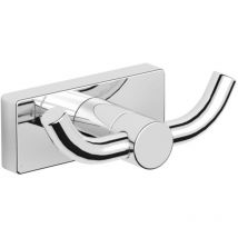 Percha doble 900 cromo pulido - Inda