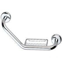 Inda - Poignée avec panier en chrome poli L.43 cm réversible