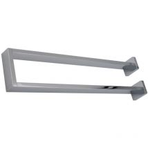 Inda - Porta asciugamani doppio cromo lucido L.46