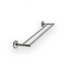 Porta asciugamani doppio Gealuna L.50 cm in acciaio - Inda