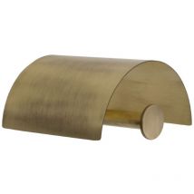 Inda - Portarrollos de papel higiénico con tapa Uno bronce
