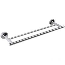 Toallero doble Styl en acero pulido L.50 cm - Inda