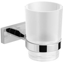 Vaso de cristal esmerilado para cepillos de dientes - Inda