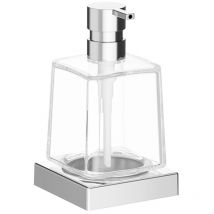 Wandseifenspender Divo Chrom glänzend/transparent 250 ml - Inda