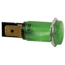 Piloto redondo - color verde - 220 v - 14 mm