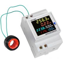 Indicateur de consommation électrique D52-2066 compteur électrique phase ménage smart watt-heure mètre rail de guidage type 220V tension courant