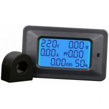 Indicateur de consommation électrique Compteur électrique domestique multifonctionnel, compteur watt-heure, compteur de tension et de courant à