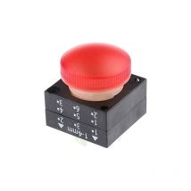 Indicatore Luminoso, 22mm, rotondo, plastica, rosso, lente liscia, con supporto - siemens 3SB30016AA20