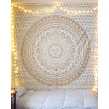 Indien Mandala Tapisserie Tenture Boheme Decoration Tapestry Tentures tapiserie tapis boheme chic drap mural aesthetic mandala mural grand tissu