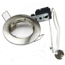 KO100221 Fester Einbaustrahler 50W satiniertes Nickel Ø75mm - Indigo