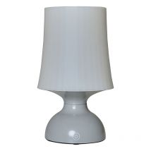 Outdoor LED Battery Operated Touch Table Lamp Grey