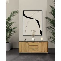 Indra - Buffet bas en teck recyclé bicolore 160 cm