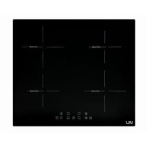 Induktionskochfeld 4 Zonen 7400 W Schwarz – Keramisches Glas – Kindersicherung – Integriert – Countdown