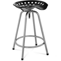 Uniprodo - Industrial Bar Stool Steel Tractor-Style Bar Stool Outdoor 71.4-78.8cm 150kg