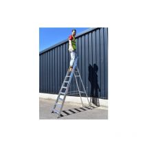 Bps Access Solutions - Industrial Platform Step Ladder, Size 4 Step, Handrail 2 Handrails