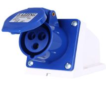Industrial Prise Femelle Industrielle Et Prise Mâle Industrielle 32a Cee 3 Broches 2 P + E 220v Etanche Ip44 Pour Rallonge Electrique, Camping Car 