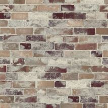 D-c-fix - Industrial Red Brick 3D Effect Wallpaper Grey Bathroom Kitchen Vinyl