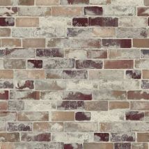 Industrial Red Brick 3D Effect Wallpaper D-c-fix Grey Bathroom Kitchen Vinyl