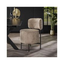 Furnwise - Industrial swivel Dining chair Vibe Boucle Beige - Beige