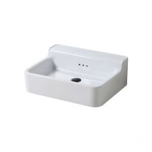 Bleu Provence - industrialis – retro-waschbecken aus weisser keramik – Waschbecken – 60 x 46 x 21 cm