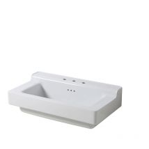 Bleu Provence - industrialis – retro-waschbecken aus weisser keramik – Waschbecken – 90 x 50 x 27 cm