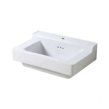 Bleu Provence - industrialis – retro-waschbecken aus weisser keramik – Waschbecken – 75 x 50 x 27 cm