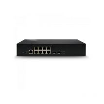 Elmo - Industriell verwalteter PoE-Switch mit 8 Gigabit-PoE-Ports + 2 Glasfaser-Uplink-Ports + 1 Konsolen-Port, max. 120 w