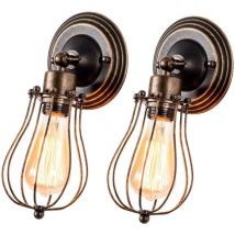Industrielle Wandleuchte, Vintage-Hängelampe, 1 Packung (Ölbronze)