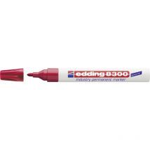 Edding - 8300 industry permanent marker 4-8300002 Permanentmarker Rot wasserfest: Ja
