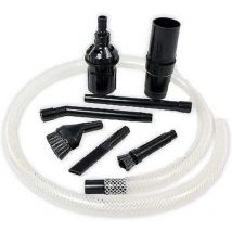 SJQKA Industries Micro-Staubsauger-Zubehörset – 7-teilig – Kunststoff – Schwarz – 91,4 cm – 3,2 cm – 231 g