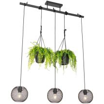 Industrial Pendant Light Black 3-Light - Flor