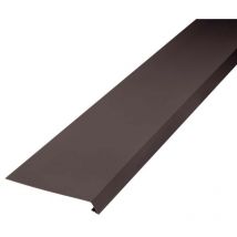 Bande de toit pour gouttière, pliée d'un côté 2m Rideau de gouttière avec rainure d'eau, en pvc-u, Accessoires pour gouttières, Made in Germany :