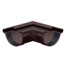 Equerre de chéneau 90 degrés semi-circulaire angle extérieur , bourrelet pvc extérieur, pièce de raccordement accessoires de gouttière, Made in