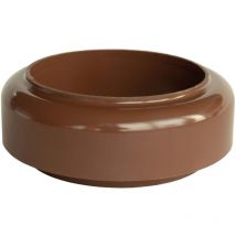 Inefa - Verbindungsstück Fallrohr zu Abfluss, pvc Zubehör Fallrohr Kunststoff, einfache Steckmontage, Made in Germany - DN100 / 100mm Braun
