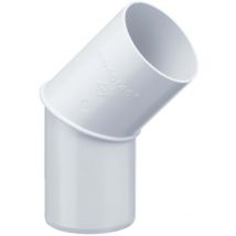 Inefa - Regenrohrbogen 45 Grad für Fallrohr, pvc Verbindungsstück Dachrinnenzubehör, einfache Steckmontage, Made in Germany - DN50 / 50mm Weiß