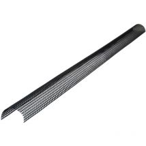 Grille anti-feuilles pour gouttières, pvc noir - 68mm, 2m - Inefa