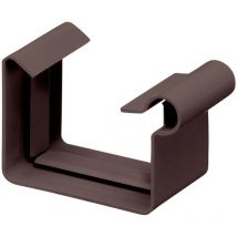Inefa - Raccord de gouttière, raccord en pvc pour gouttière, accessoires de gouttière, Made in Germany - nw 68 brun foncé