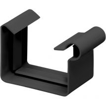 Inefa - Rinnenverbinder Kastenrinne, Pvc Verbinder Für Dachrinne Kunststoff, Dachrinnenzubehör, Made In Germany - Nw68 / 68mm Anthrazit
